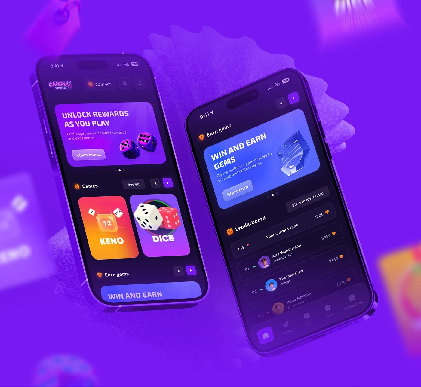 老虎机手机APP界面预览